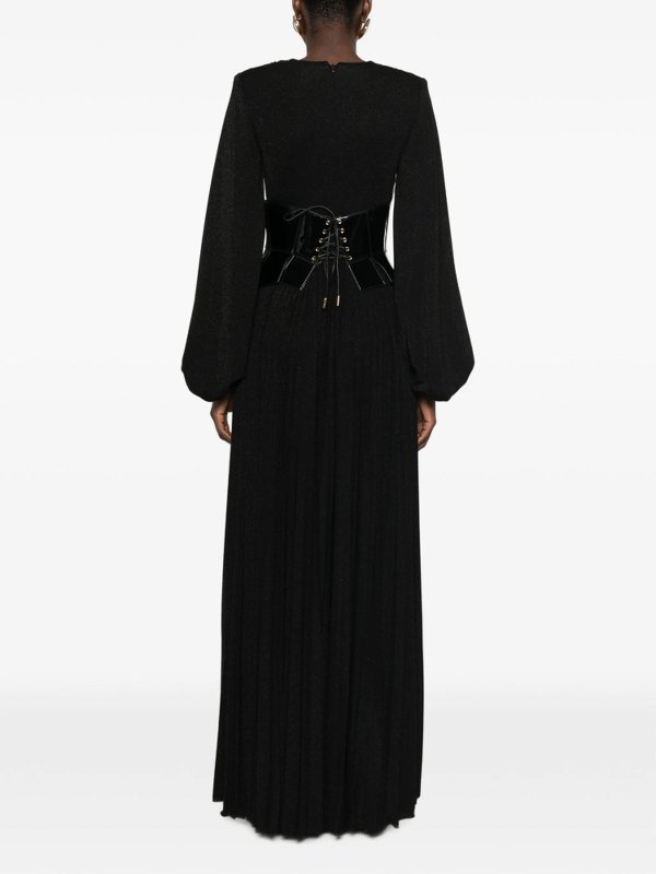 膝丈ドレス - 黒 shop online: ELISABETTA FRANCHI