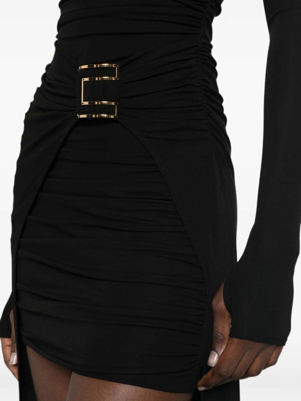 ELISABETTA FRANCHI buy online 膝丈ドレス - 黒