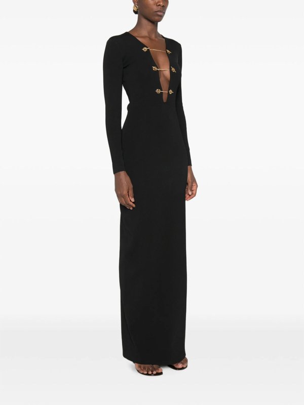 ELISABETTA FRANCHI: ニーレングスドレス online - 膝丈ドレス - 黒