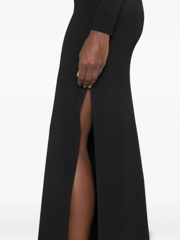 膝丈ドレス - 黒 shop online: ELISABETTA FRANCHI