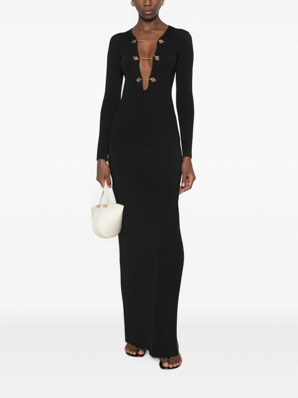 ELISABETTA FRANCHI buy online 膝丈ドレス - 黒