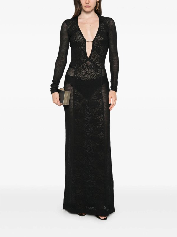 ELISABETTA FRANCHI buy online マキシドレス - 黒