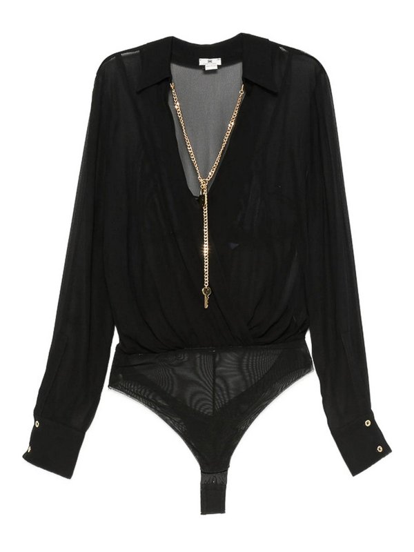 ELISABETTA FRANCHI: シャツ - シャツ - 黒