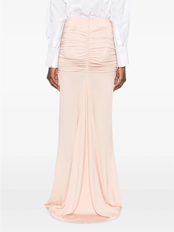 膝丈/ミディスカート - ベージュ shop online: ELISABETTA FRANCHI