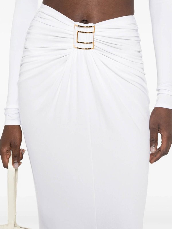 ELISABETTA FRANCHI buy online 膝丈/ミディスカート - 白