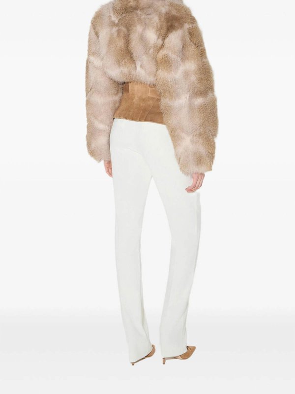 The Best Shops ELISABETTA FRANCHI: 毛皮＆シアリングコート - 毛皮/ムートンコート - ブラウン