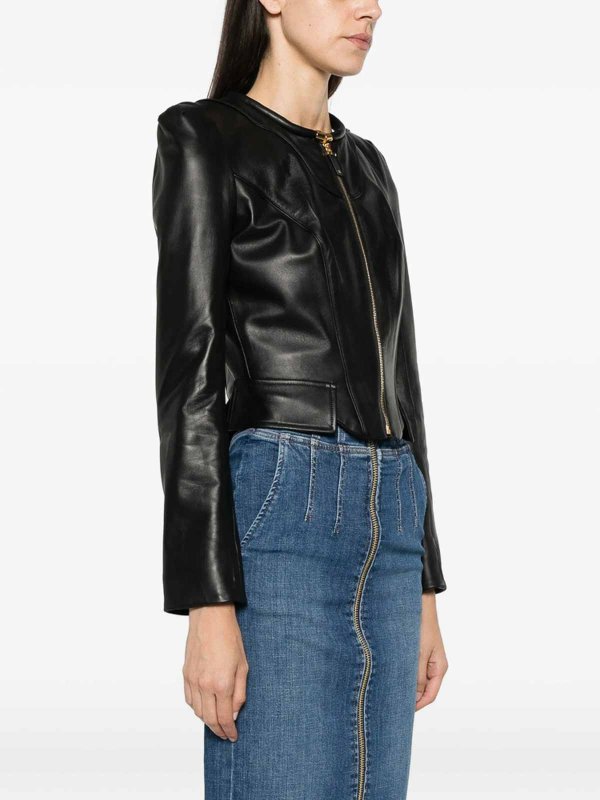 ELISABETTA FRANCHI: レザーコート online - レザーコート - 黒