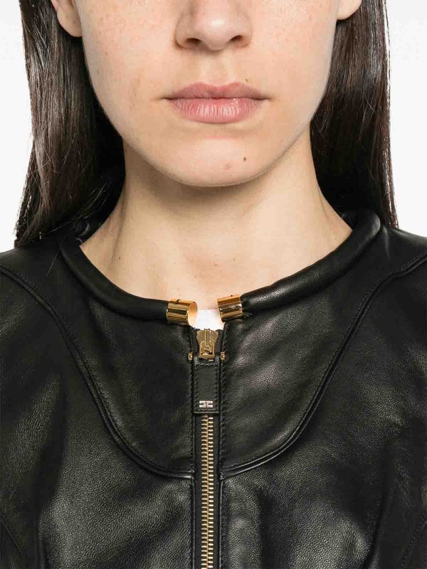 ELISABETTA FRANCHI buy online レザーコート - 黒