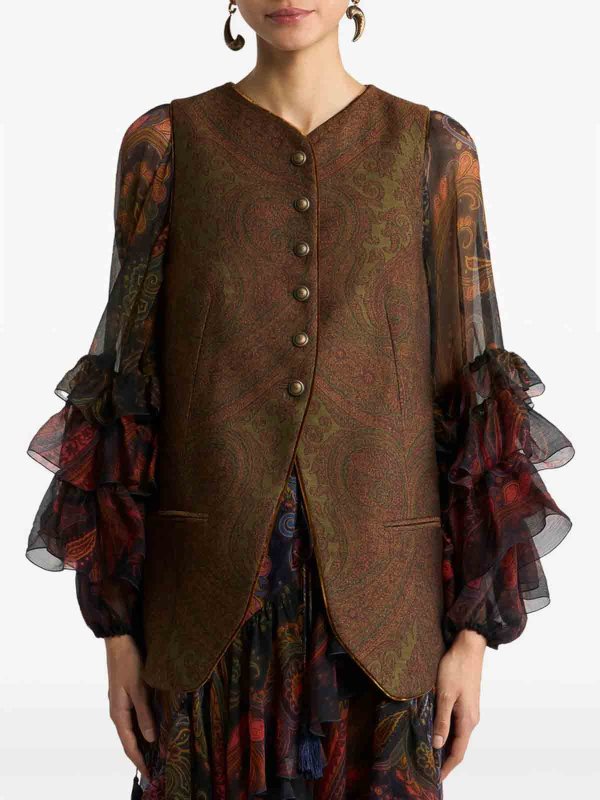 ETRO buy online Chaleco - Marrón