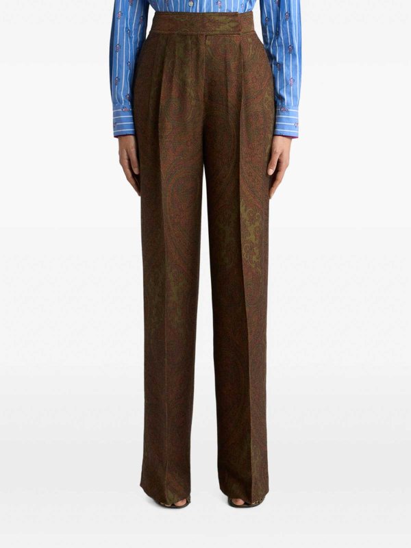 カジュアルパンツ - ブラウン shop online: ETRO