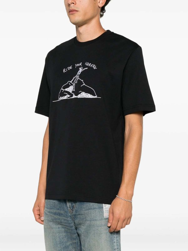 Tシャツ - 黒 shop online: Iceberg