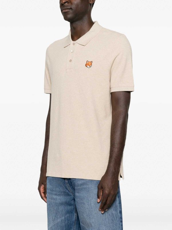 Rundhalspullover - Beige shop online: MAISON KITSUNÉ