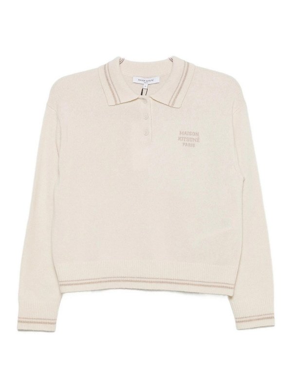 MAISON KITSUNÉ: クルーネック - クルーネック - ベージュ