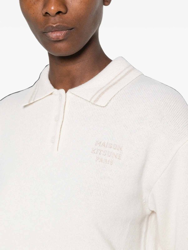 MAISON KITSUNÉ: クルーネック online - クルーネック - ベージュ