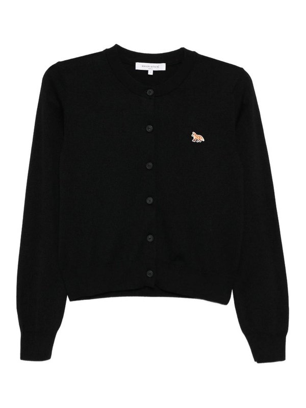 MAISON KITSUNÉ: カーディガン - カーディガン - 黒