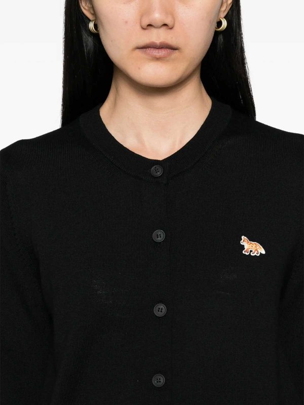 カーディガン - 黒 shop online: MAISON KITSUNÉ