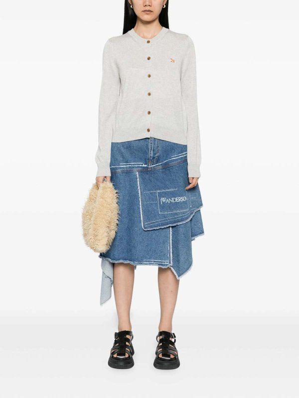 The Best Shops MAISON KITSUNÉ: カーディガン - カーディガン - グレー