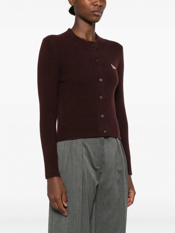 カーディガン - 紫 shop online: MAISON KITSUNÉ