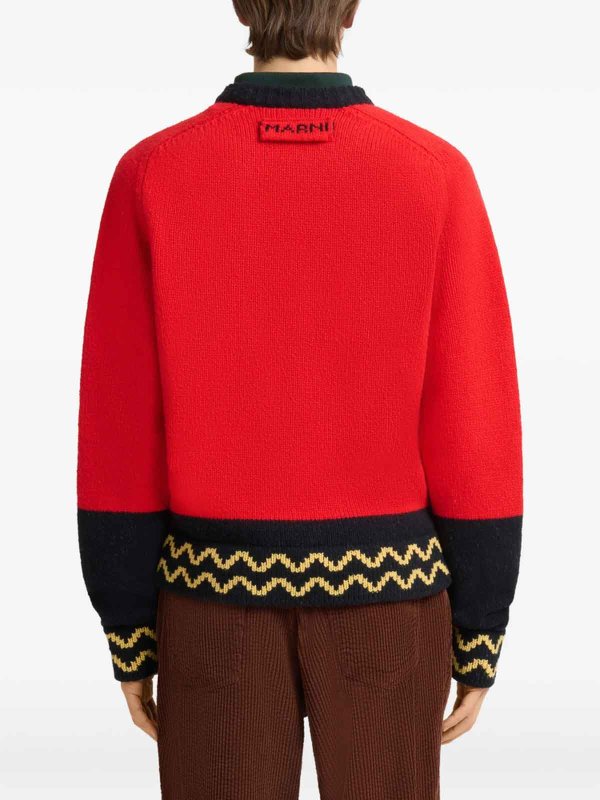 Marni: クルーネック online - クルーネック - 赤