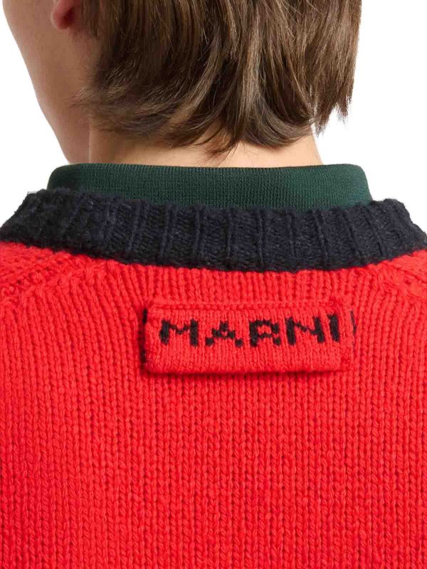 Marni buy online クルーネック - 赤