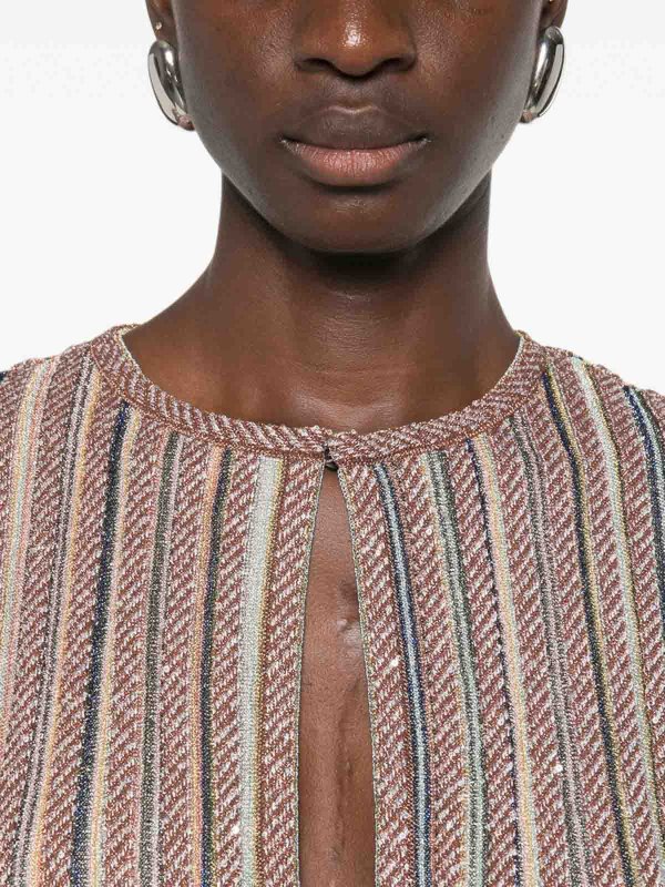 MISSONI: ニーレングスドレス online - 膝丈ドレス - ベージュ
