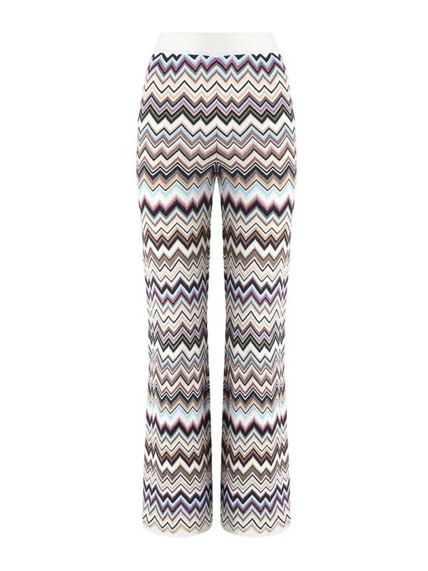 MISSONI: カジュアルトラウザー - カジュアルパンツ - 白