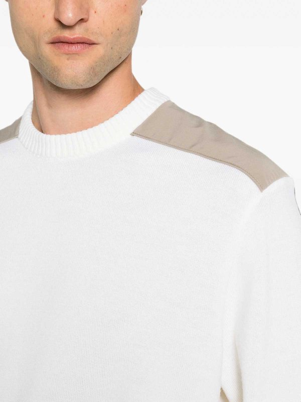 PAUL & SHARK: Strickpullover mit Rundhalsausschnitt online - Rundhalspullover - Creme
