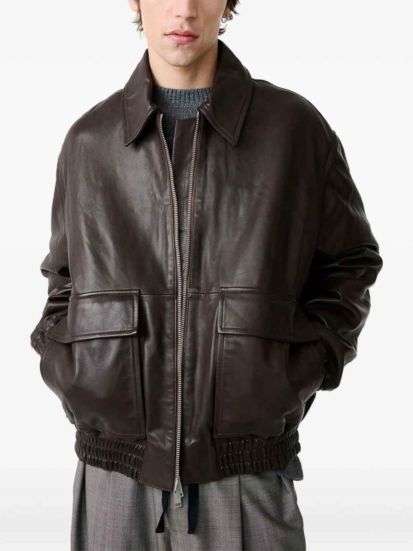 STUDIO NICHOLSON: cappotti in pelle online - Capispalla in pelle