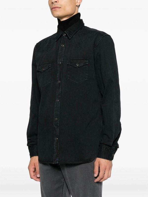 シャツ - 黒 shop online: TOM FORD