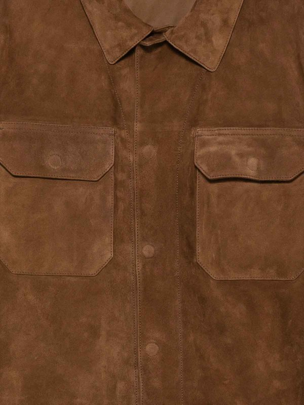 TOM FORD: レザーコート online - レザーコート - ブラウン