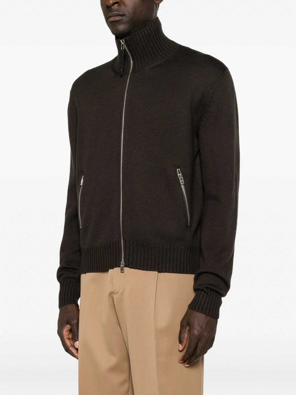 クルーネック - ブラウン shop online: TOM FORD