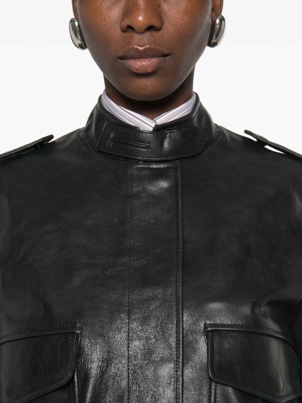 TOM FORD buy online レザーコート - 黒