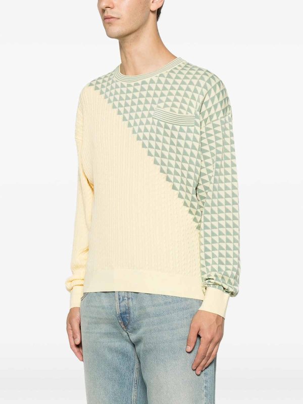 The Best Shops VERSACE: クルーネック - クルーネック - ヌードカラー