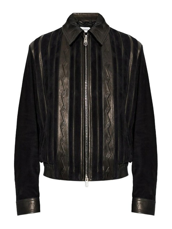 VERSACE: leather coats - Leather Outerwear