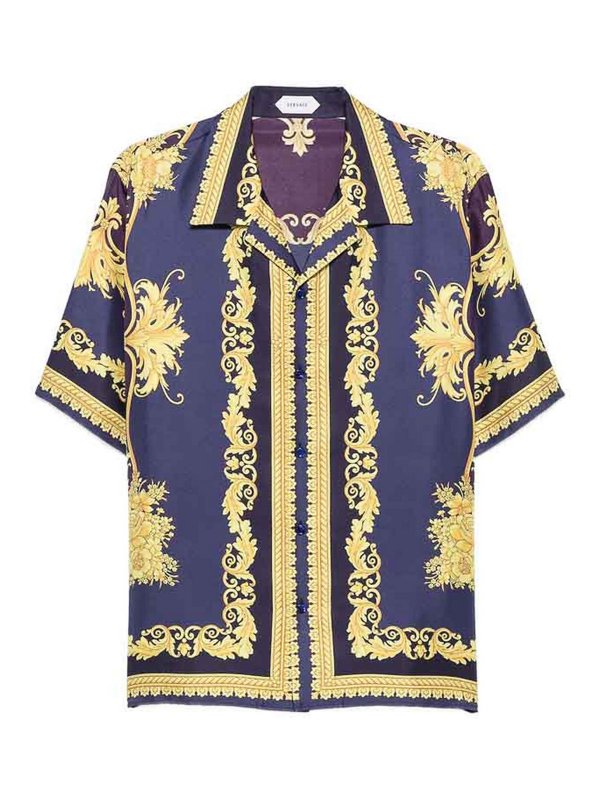 VERSACE: Ledermäntel - Ledermantel - Lila