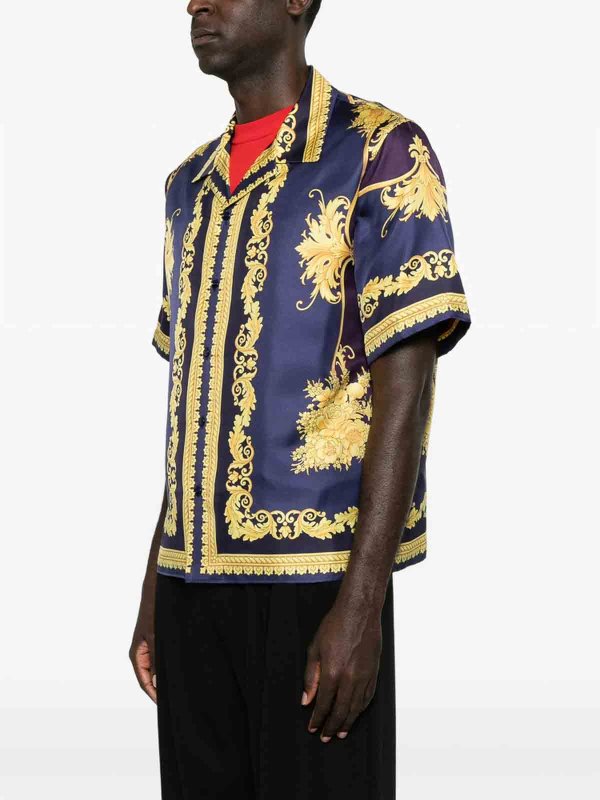Ledermantel - Lila shop online: VERSACE