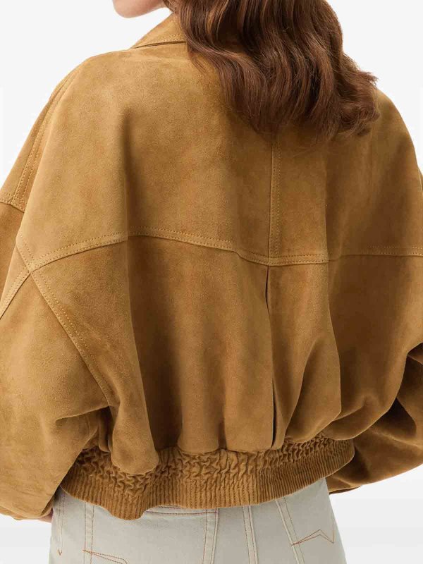 VERSACE: leather jacket online - Leather Outerwear