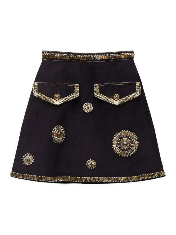 VERSACE: leather skirts - Leather Skirt