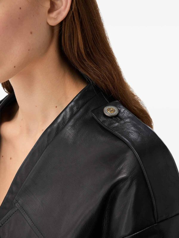 Leather Outerwear shop online: VERSACE