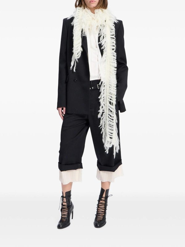 The Best Shops ANN DEMEULEMEESTER: Bufandas y pañuelos - Bufanda - Blanco