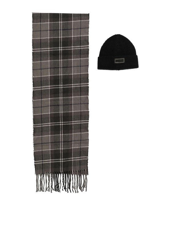 BARBOUR: hats & caps - Hat + scarf