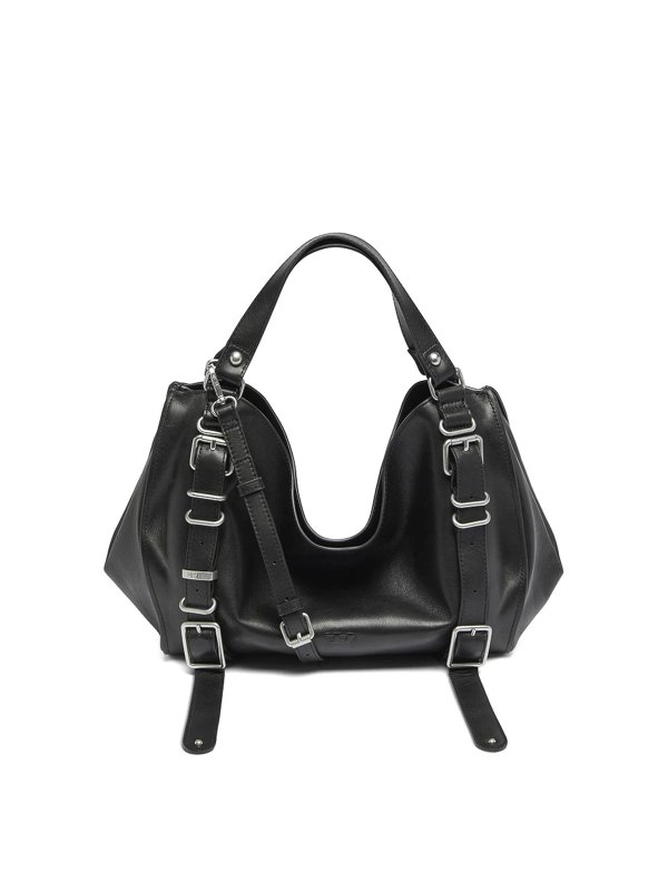 DIESEL: トートバッグ - トートバッグ - 黒