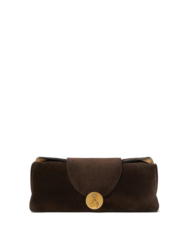 VERSACE: Bolsos de hombro - Bolsa De Hombro - Marrón