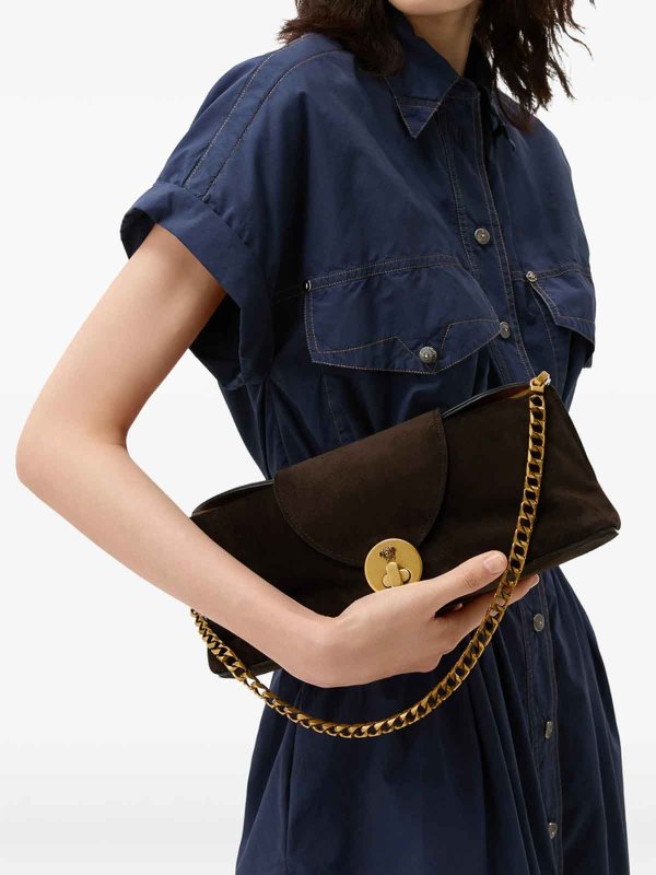 VERSACE: Bolsos de hombro online - Bolsa De Hombro - Marrón