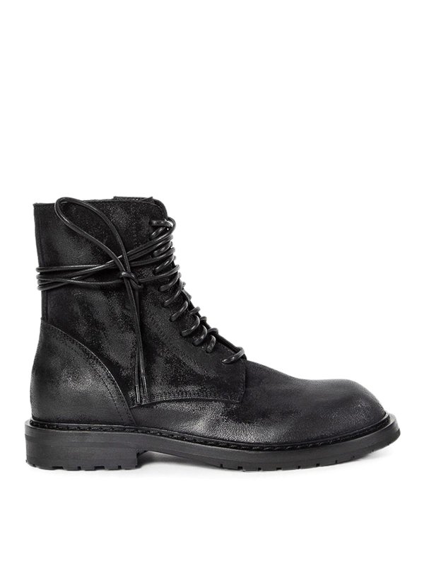 ANN DEMEULEMEESTER: ブーツ - ブーツ - 黒