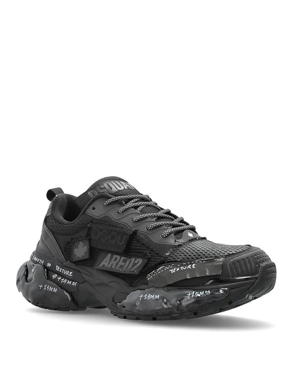 DSQUARED2: Chaussures de sport - Baskets - Noir