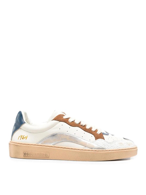DSQUARED2: Chaussures de sport - Baskets - Blanc