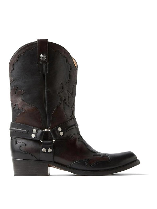 VERSACE: Stiefel - Stiefel - Braun