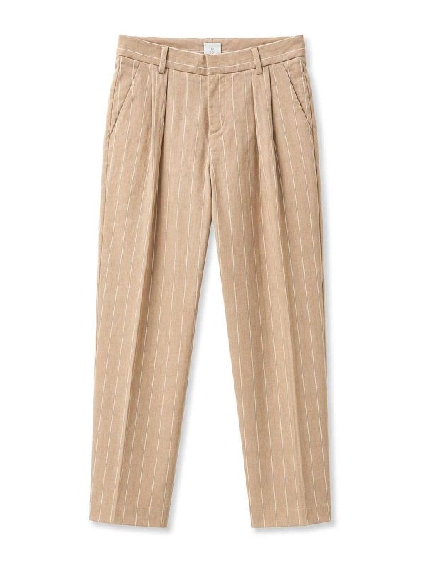 ELEVENTY: casual trousers - Striped Trousers