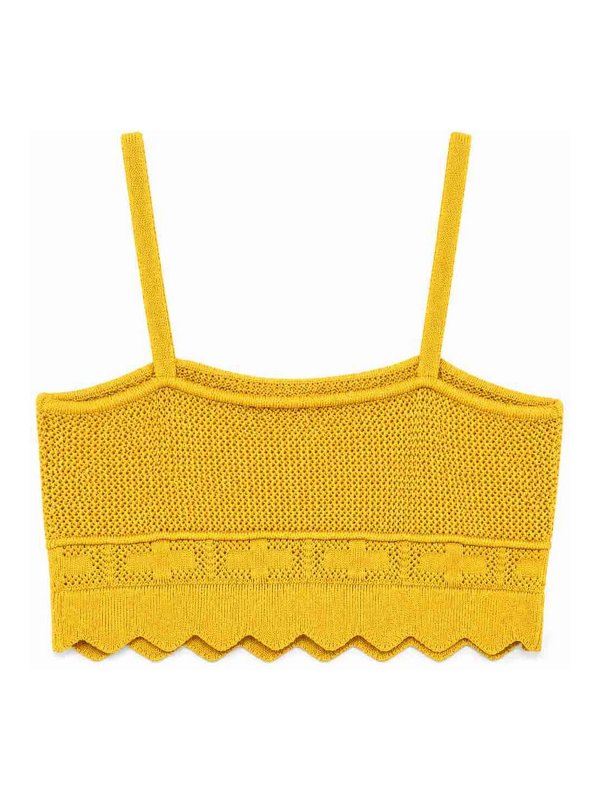 ELISABETTA FRANCHI: トップス＆タンクトップ online - トップ/タンクトップ - イエロー